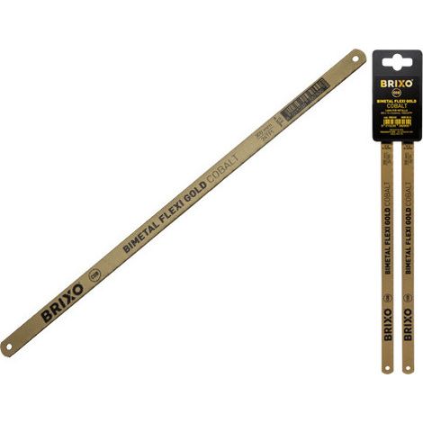 Cuchillas Brixo HSS Bimetal Flexy Cobalto de 300 mm – Pack de 2 piezas para corte de aceros duros