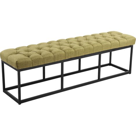 Sitzbank Amun Stoff Schwarz 150 cm