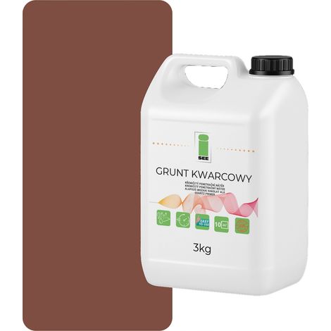 Imprimación de cuarzo para yeso de silicona, 3 kg, marrón, F326 (1/5)