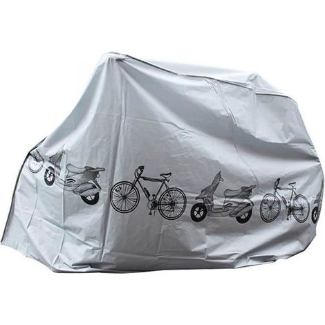 Bike Cover, VTT extérieur Universal Shield vélo étanche cycle vélo pluie résistant à la poussière de stockage 210 100cm (1/4)