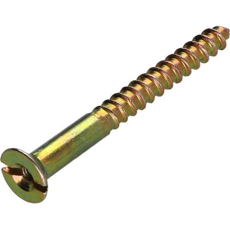 Vis bois Bichromaté 6X60 Percée et taraudée M3 Pas de 60-1 pièce