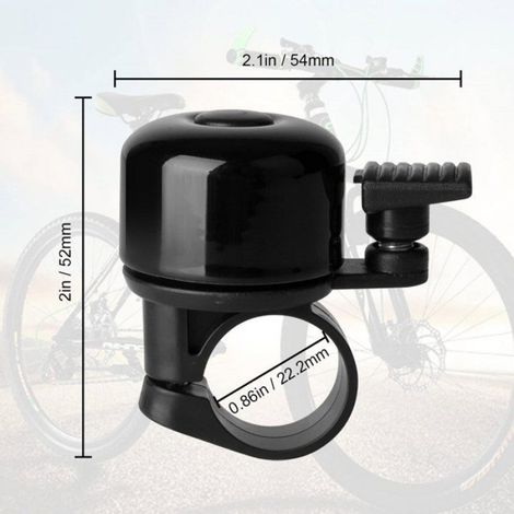 Sonnette de vélo en 2 parties - Sonnette universelle ultra-puissante pour VTT - Sonnette pour vélo de course enfant - Blanche (1/5)