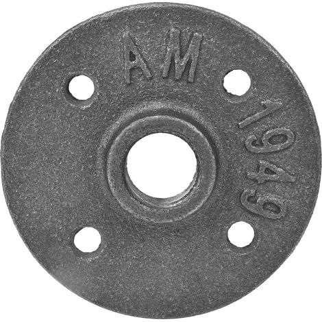 10 Stück DN15 4-Loch Wandflansch Gusseisen Gewindeflansch Sockel Fittings Hardware Werkzeug (1/5)