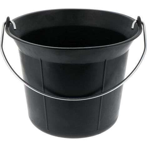 Maurer-Eimer aus Gummi und PET, Durchmesser 300 mm, 11l