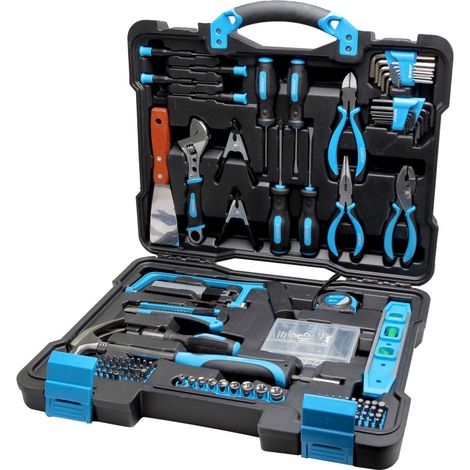 Mega 144 pièces ensemble d'outils complet pour bricolage