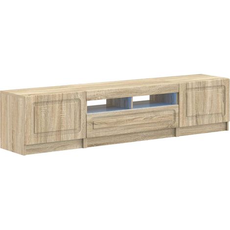 5-teiliges LED TV Schrank Sonoma-Eiche Holzwerkstoff vidaXL (1/5)