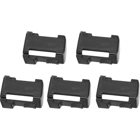 Lot de 5 supports de fixation pour batterie portable, noirs. (1/5)