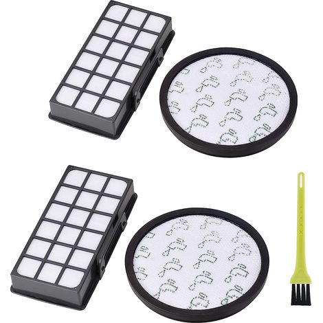 2 kits de filtres HEPA pour aspirateurs Rowenta X Trem Power Cyclonic RO69XX (1/5)