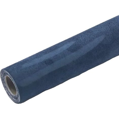 Wildlederstoff, selbstklebend, geeignet für Polsterungen, Blau, 20x150cm (1/2)