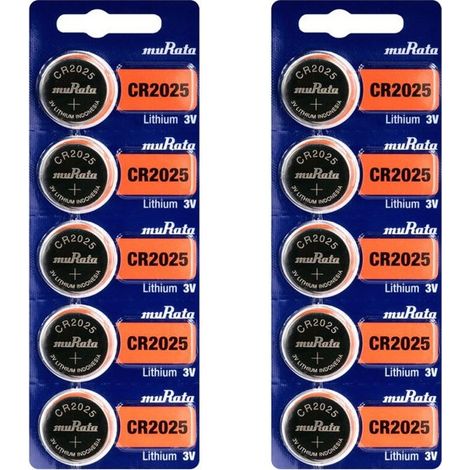 .10 piles Murata-Sony  CR2025.