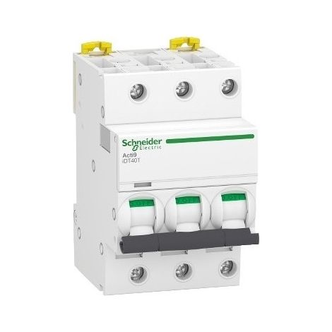 Schneider A9P32310 Modularer Leistungsschalter 3P 10A Acti9 idt40t Kurve d