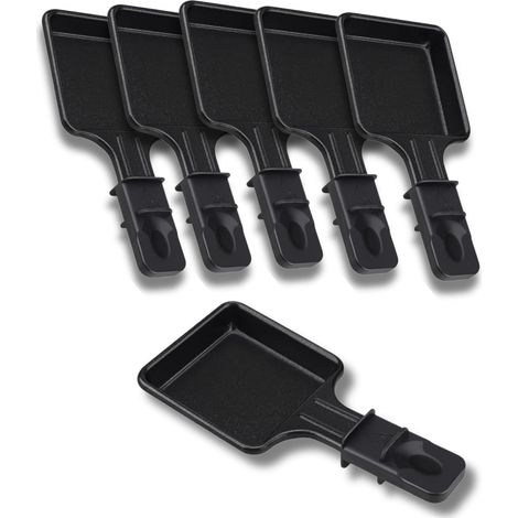 Poêlon à Raclette Carré - Lot de 1 à 12 - Antiadhésif - Compatible Tefal - Design Ergonomique (1/4)