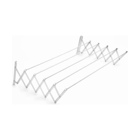 FPLUS tendedero extens.1.60 blis.bla , Tendedero extensible plastificado blanco
Fondo cerrado: 13,5 cm.
Fondo abierto: 78 cm.
Ancho total: 160 cms.
Total de varillas 5.