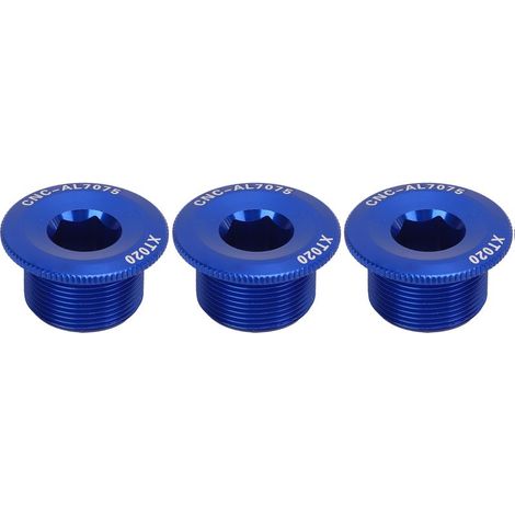 vis en alliage d'aluminium pour couvercle de manivelle M20, bleu, antirouille et anticorrosion, adapté au vélo de montagne (1/5)