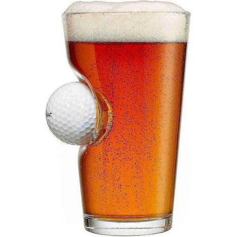 Verre à pinte décoré d'une balle de golf - 473 ml (1/5)
