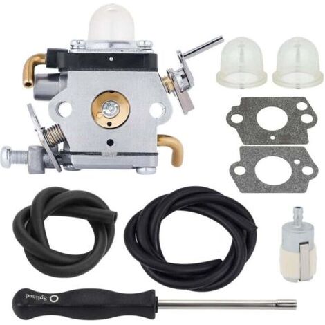 Carburateur avec joint Tuyau d'essence Bougie d'allumage pour Husqvarna 122LD 122C Coupe-bordure Remplace 581734301 574386701 (1/4)