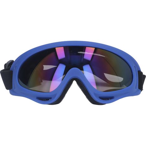 Lunettes de protection UV anti-vent pour chien, verres colorés, modèle 3004 cadre bleu foncé (1/5)