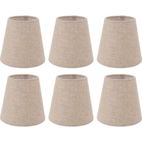 6er-Pack Klemm-Wandleuchten, kleine Ersatzfassungen für Kronleuchter und Tischlampen, E14 (1/4)