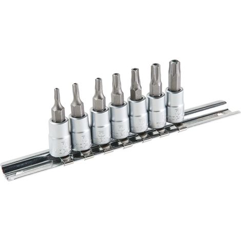 Inserti Torx con bussola da 35 mm, set da 7 (1/2)