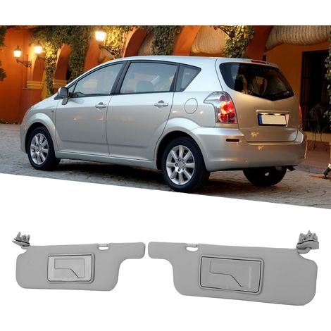 Paire de visières avec miroir ABS gris pour Toyota Corolla E120/E130 2001‑2007 conduite à gauche (1/5)