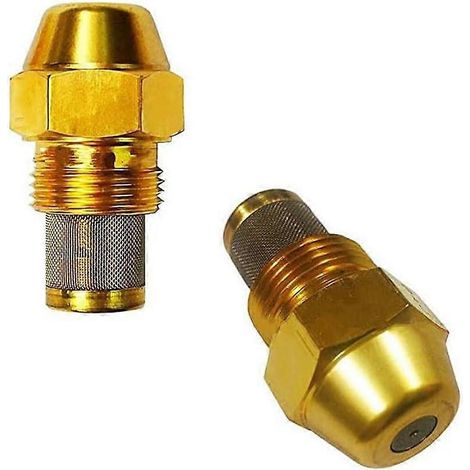 Buse de brûleur à combustible compatible 0,85 jet plein 60 degrés, lot de rechange pour brûleur à combustible en laiton (3 pièces) (1/5)