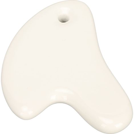 Lame de gua sha en céramique pour visage et corps, outil de massage homme femme, relaxation musculaire, drainage lymphatique, planche de raclage. (1/5)