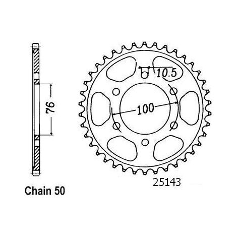 Couronne de transmission Esjot pour Moto Suzuki 1100 Gsx-R W 1995