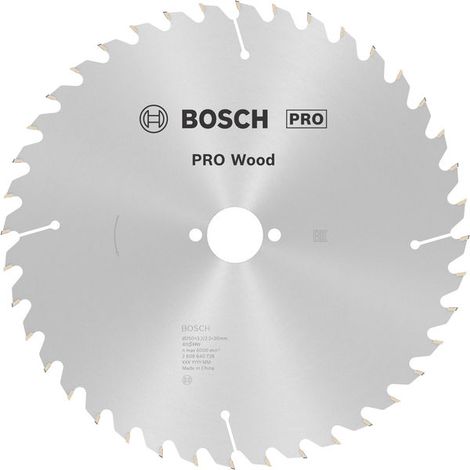 Bosch PRO Wood Circular Saw Blade 250 x 3.2 x 30 mm T40 2608640728
