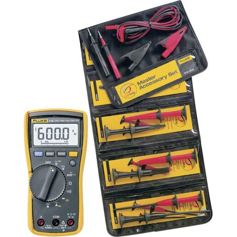 Fluke – Multimètre numérique True-RMS CAT III 600 V – Plage de mesure AC/DC – Test de continuité acoustique – Affichage 6000 points (1/5)