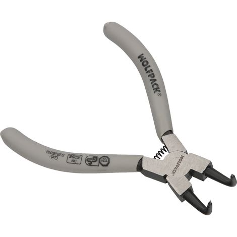 Pinza per Rondelle Interne Curve 125 mm. Acciaio Din 5254 (1/4)