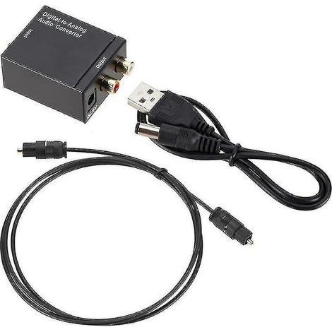 Digital To Analog Audio Converter Optical Coaxial Toslink Rca Tv Lr Sound Adapter (1/4)