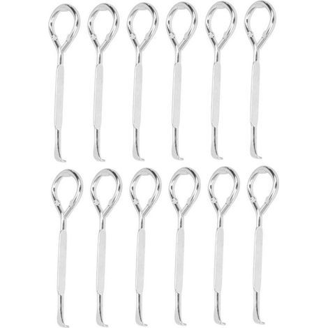 Ulisem Lot de 12 ouvre-boîtes multifonctions en acier M10, ouvre-boîtes pour seau de peinture, ouvre-bouteille, outil de coupe (1/4)