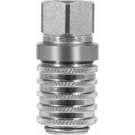 Raccord rapide pour port de test hydraulique et équipement de diagnostic, en acier PD242 avec filetage femelle WHBYV (1/4)