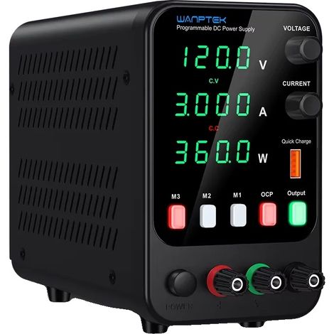 Alimentation de laboratoire, sortie réglable, caractéristiques de sécurité, 120V 3A APS1203H (1/2)