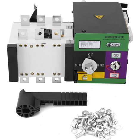 Commutateur de transfert automatique double puissance 160A 400V pour système d'automatisation de la Transmission (1/5)