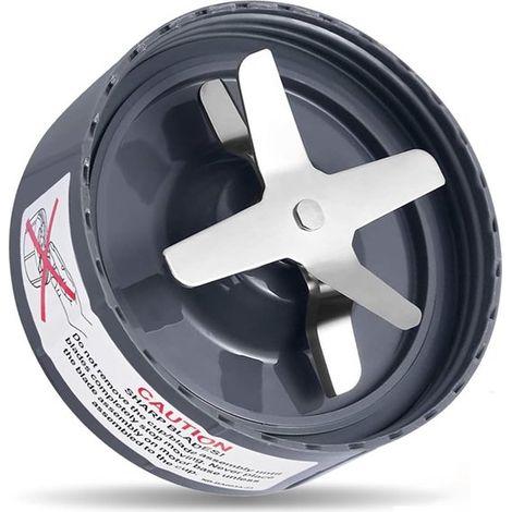 Cuchilla extractora de repuesto，apta para la serie de cuchillas extractoras NutriBullet 600 W / 900 W Pro，sello o anillo de goma de silicona，gris