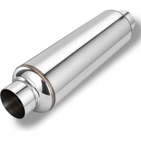 Silencieux à Résonateur d'Échappement Entrée/Sortie 63mm (1/5)
