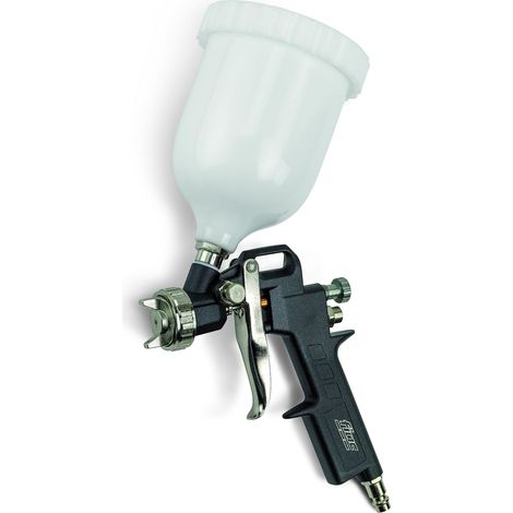 FIAC Pistola a Spruzzo per Verniciare modello 1860, Aerografo con Serbatoio per Vernice da 600ml, Ugello da 1.5 mm, Getto a Rosa o Piatto, Pressione Max 4 Bar