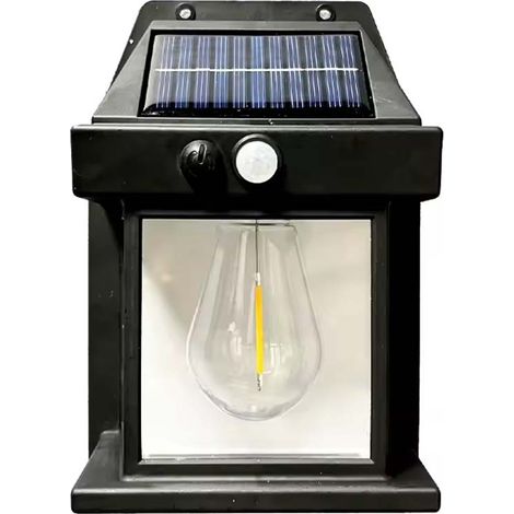 LED Solar Light Bulbs Outdoor, Motion Sensor Wall Light, Waterproof Decorative Wall Lamp for Patio, Balcony, Fence, 3 ModesY008 (1/3)