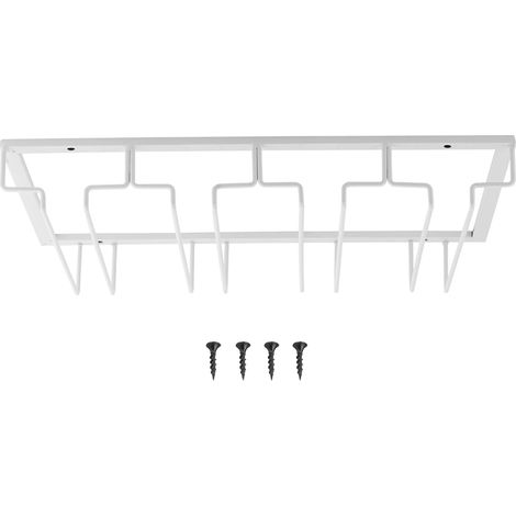 Support Verres À Vin En Fer - Porte-Verres Suspendu Pour Cuisine Et Salle À Manger - Rack De Rangement Élégant - 1 Pièce (1/5)