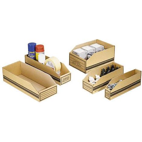Bac de stockage en carton - 9 litres - Lot de 50 (1/3)