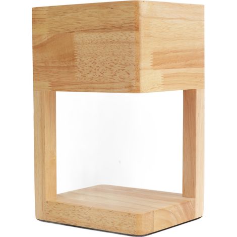 Lampe chauffe-bougie parfumée, diffuseur de cire parfumée, lanterne en bois à intensité variable pour chambre à coucher, prise UE 110-240 V (1/5)