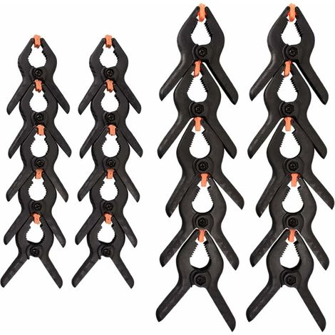Lot De 20 Pinces À Ressort En Nylon, Lot De 10 Pinces De Serrage De 5,1 , 10 Pinces De 7,6 . (1/5)