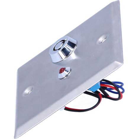 Interrupteur d'alarme 12V DC avec voyant LED rouge pour portes et fenêtres, boîtier 86x86mm (1/5)