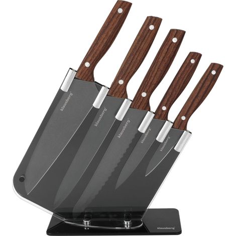 Juego de cuchillos de cocina KLAUSBERG KB-7616 de 5 piezas en soporte (1/5)