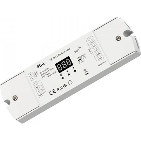 Controller SPI RF 2.4GHz per Strisce LED Digitali, 3 Push Pulsanti, 5-24V DC