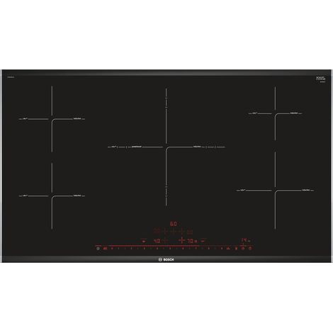 Bosch PIV975DC1E Table de cuisson encastrable 90 cm Table de cuisson à induction 5 feux Noir