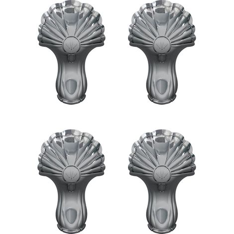 4 Pieds classiques chromé Burlington pour baignoire - Aquatop (1/2)
