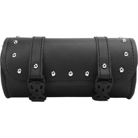 Sacoche à outils moto noire 1 pièce, fermeture à boucle, étanche, résistante à l'usure et multifonctionnelle pour moto et voiture électrique. (1/5)
