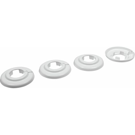 Cornat Heizungsrosette Ø 6,5 x 2,8 cm weiß - 4 Stück (1/2)